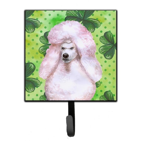 Carolines Treasures White Standard Poodle St Patricks Leash or Key Holder BB9891SH4